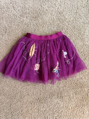 Piccolina Pink Tulle Bug Appliqué Skirt